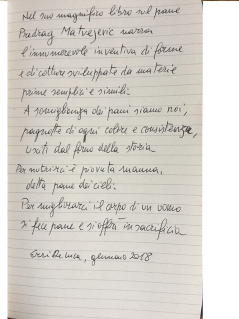 Buoni come il Pane, Erri De Luca