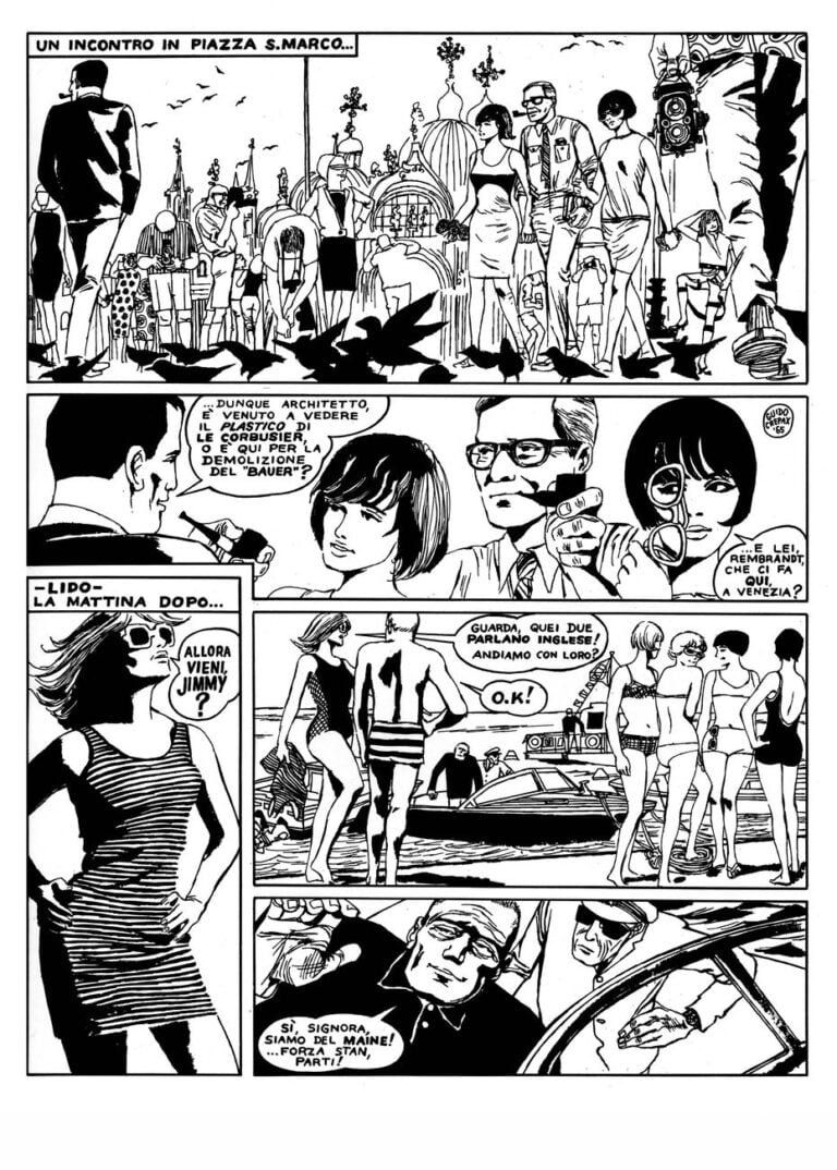 Guido Crepax, La curva di Lesmo, 1965. Courtesy Archivio Crepax