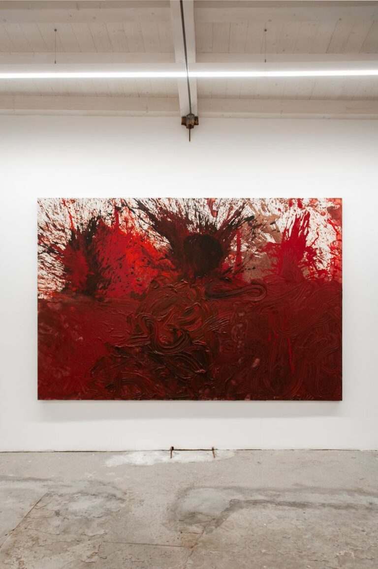 Hermann Nitsch, Schüttbild, 2014. Galleria Alberta Pane, Venezia