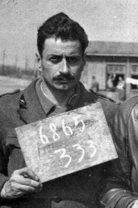 Il Tenente d’Artiglieria Giovannino Guareschi durante la prigionia in Germania