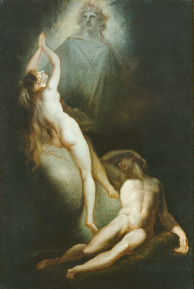 Johann Heinrich Füssli, Die Erschaffung Evas, 1791-93 © Hamburger Kunsthalle. Photo Elke Walford. Courtesy Kunstmuseum, Basilea