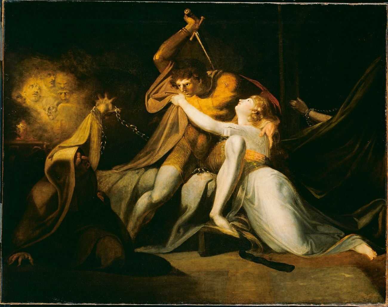 Johann Heinrich Füssli, Percival befreit Belisane aus der Bezauberung durch Urma, 1783. Tate, London. Courtesy Kunstmuseum, Basilea