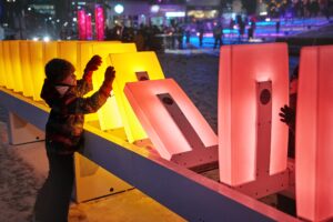 Un domino luminoso per Montréal