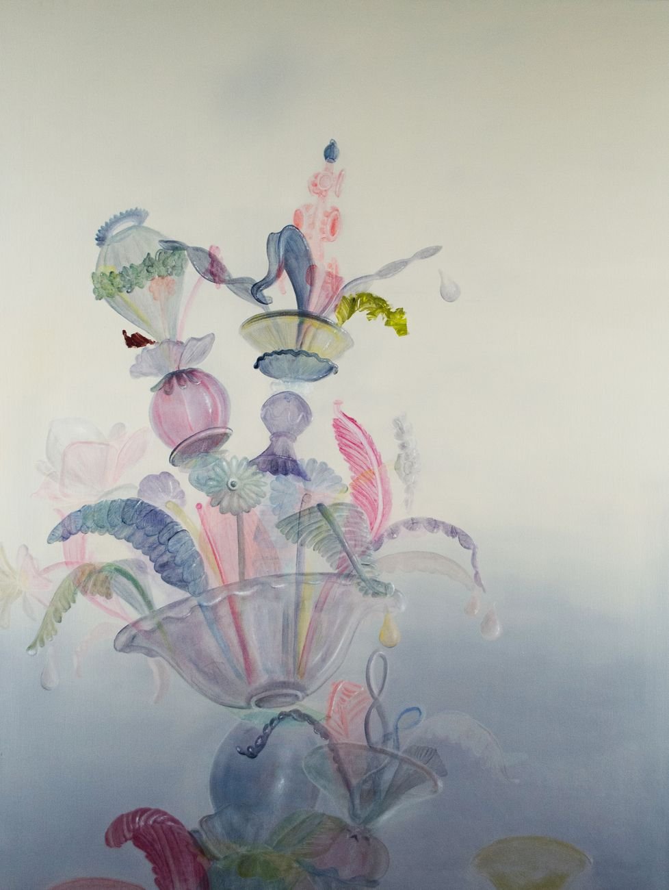 Marta Sforni, Jongleur, 2018, olio su tela,135 x 102 cm