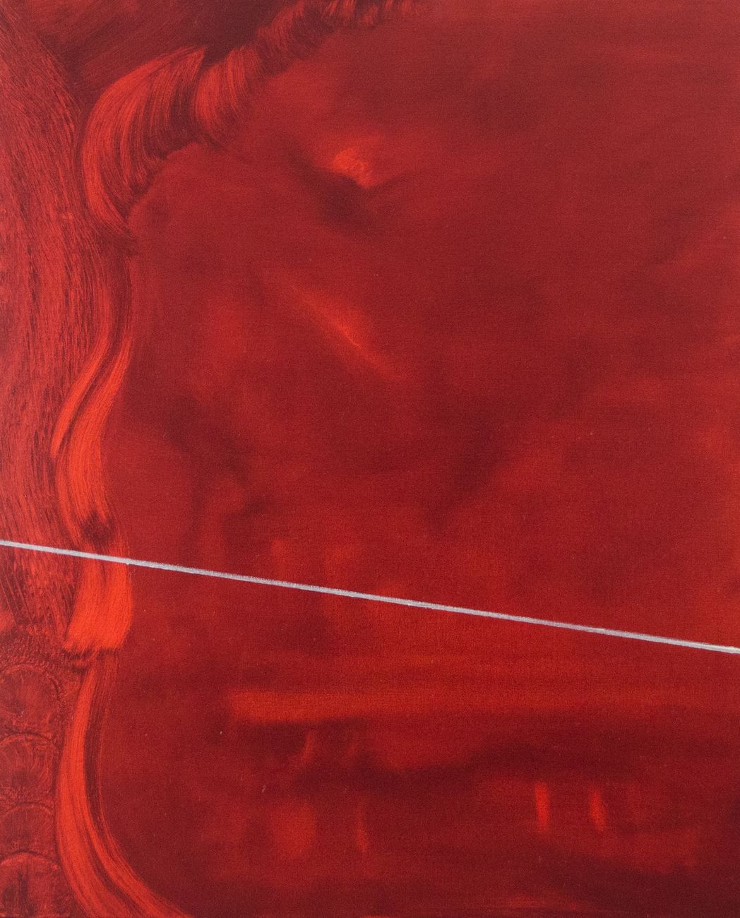 Marta Sforni, Mirror Fenice I, 2017, olio su tela, 76 x 62 cm
