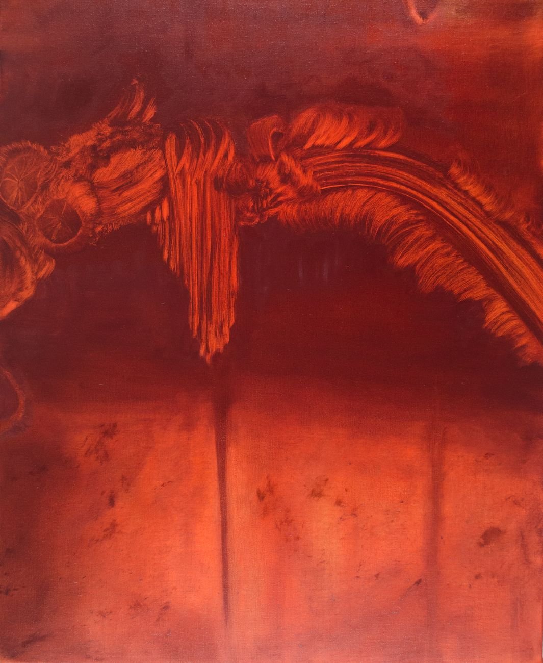 Marta Sforni, Mirror Fenice III, 2017, olio su tela, 76 x 62 cm