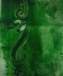 Marta Sforni, Mirror Green #11, 2015, olio su tela, 135 x 110 cm