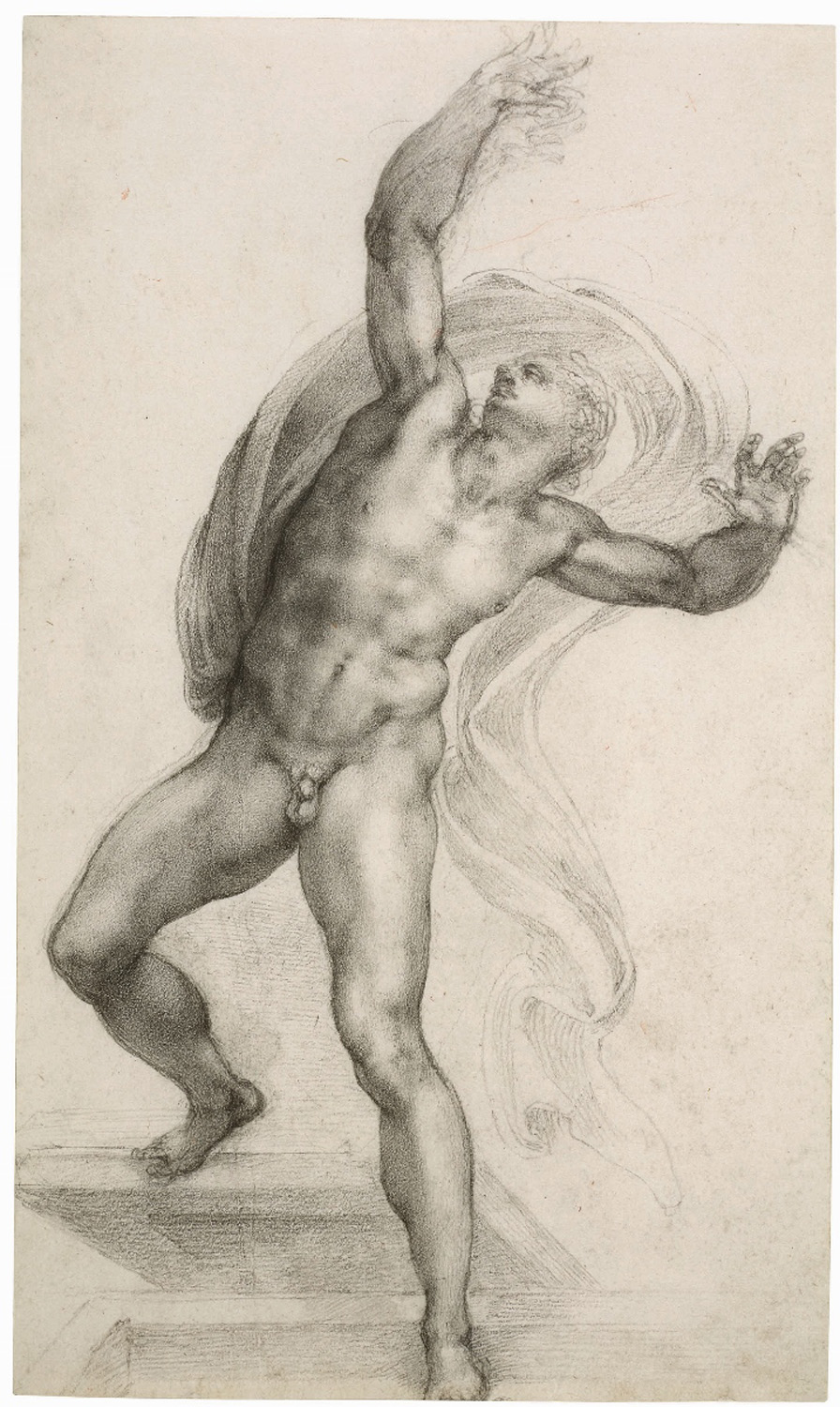 Michelangelo Buonarroti, Il Compianto del Cristo Morto, c.1540, Trustees of the British Museum