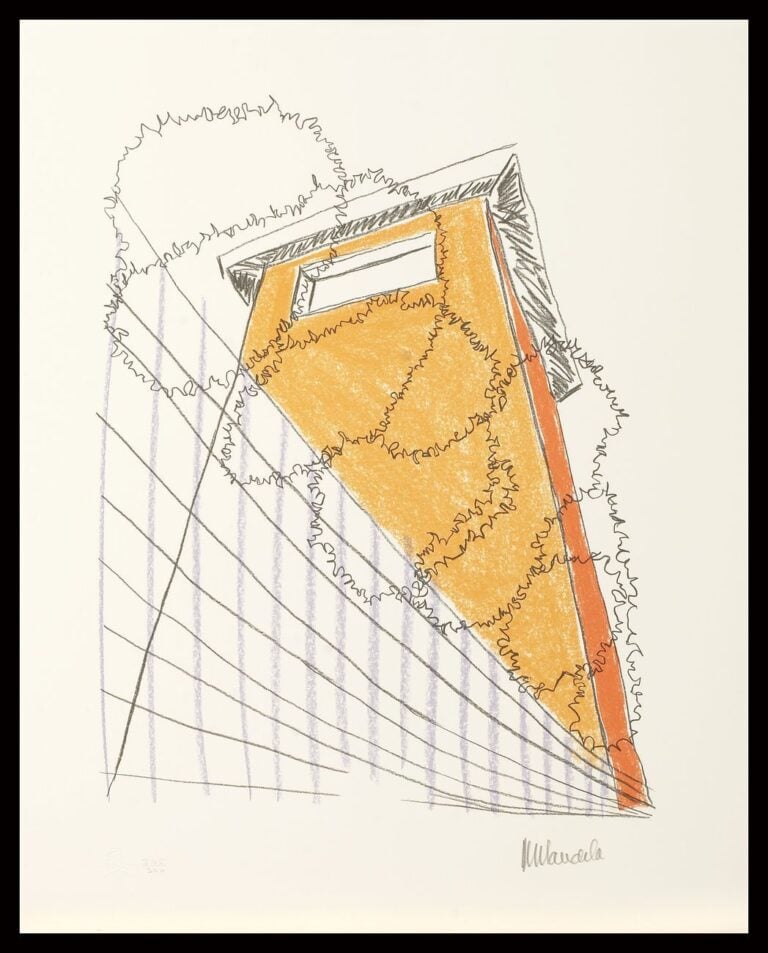 Nelson Mandela, The Guard Tower. Reflections of Robben Island, 2003. Courtesy of Belgravia Gallery