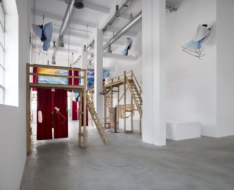 Petrit Halilaj. Shkrepëtima. Exhibition view at Fondazione Merz, Torino 2018. Photo Renato Ghiazza