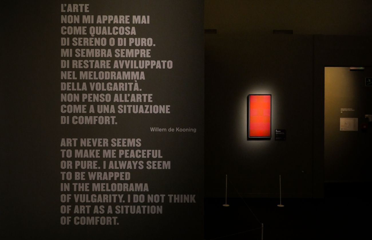 Pollock e la Scuola di New York. Exhibition view at Complesso del Vittoriano, Roma 2018. Photo Gianfranco Fortuna