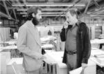 Richard Rogers e Renzo Piano nell’ufficio del cantiere del Centre Pompidou nel 1976. Photo credit © Jean Gaumy Magnum Photos. Courtesy RSHP e Fondazione Renzo Piano