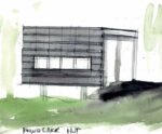 Steven Holl, acquerello. Courtesy LetteraVentidue Edizioni