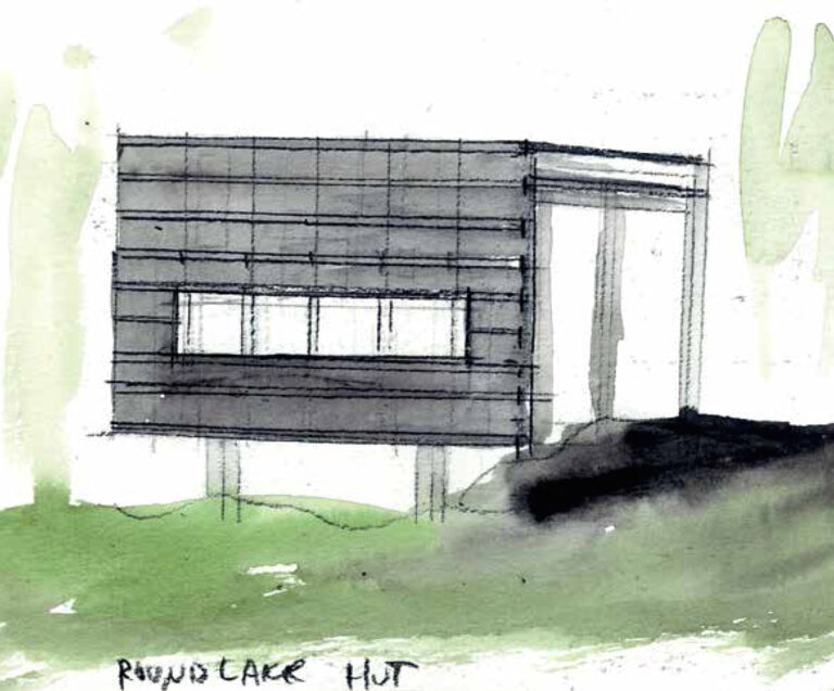 Steven Holl, acquerello. Courtesy LetteraVentidue Edizioni