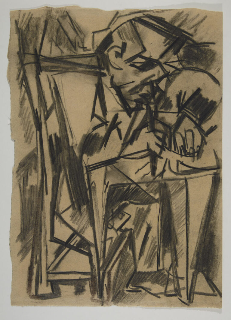 Emilio Vedova, Figura, 1943, foto Postini