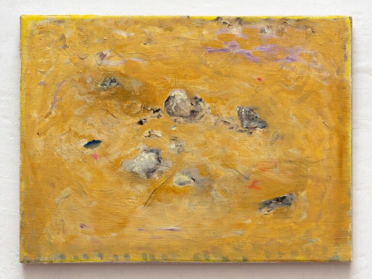 Vera Portatadino, Kicking Around on a Piece of Ground, 2018, oil on linen, 30 x 40 cm