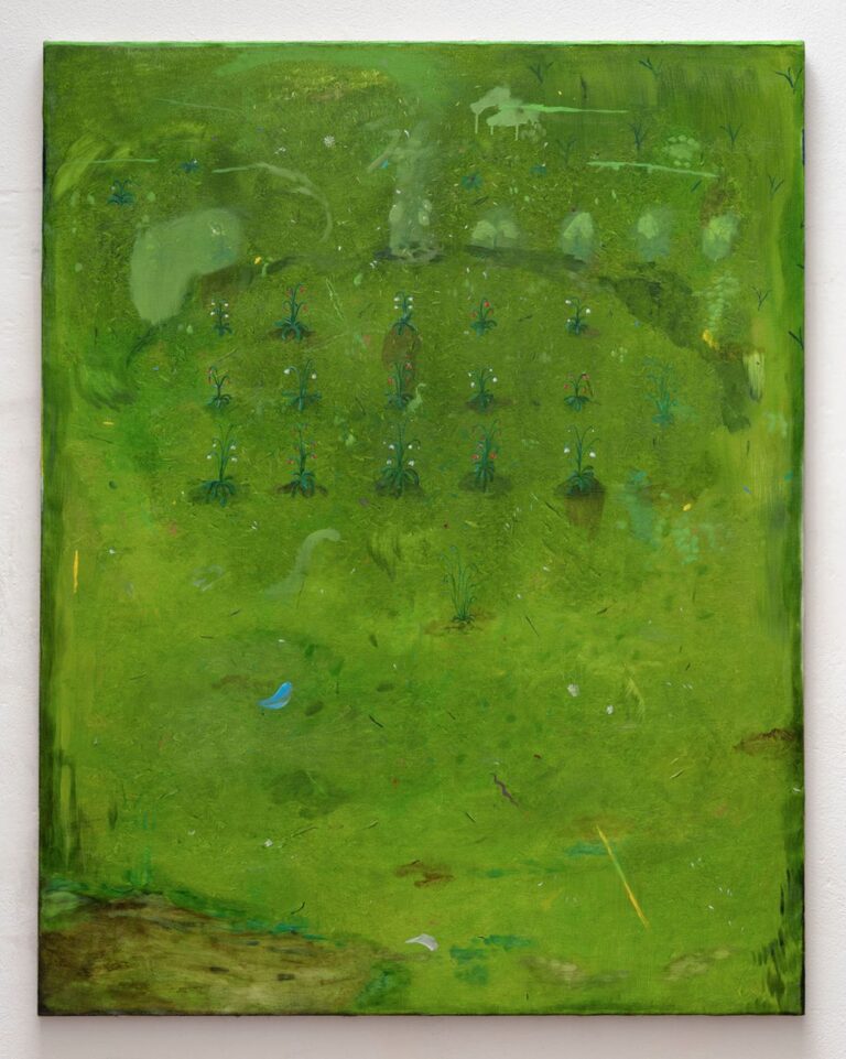 Vera Portatadino, Noli Me Tangere, 2018, oil on linen, 150 x 130 cm