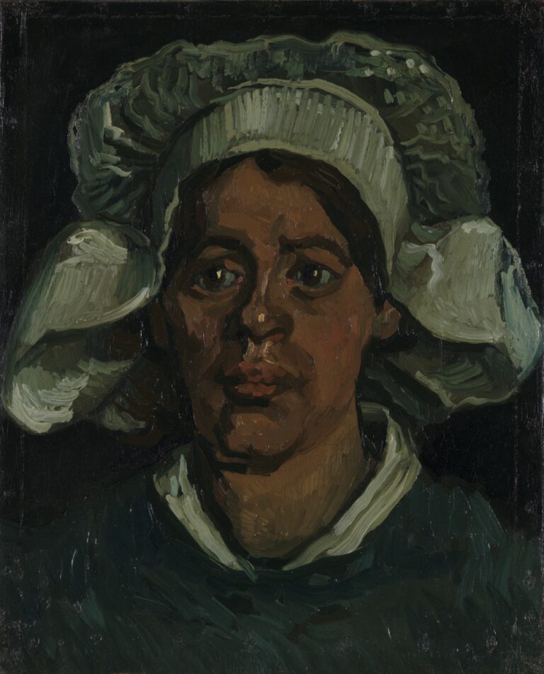 Vincent van Gogh, Head of a Woman Wearing a White Cap, November 1884–May 1885 © Kröller Müller Museum photo Rik Klein Gotink