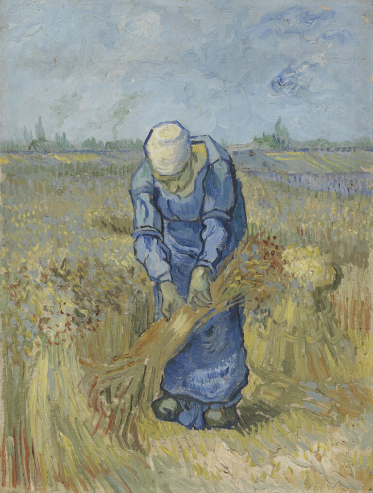 Vincent van Gogh, Peasant Woman Binding Sheaves (after Millet), September 1889, Van Gogh Museum, Amsterdam (Vincent van Gogh Foundation)
