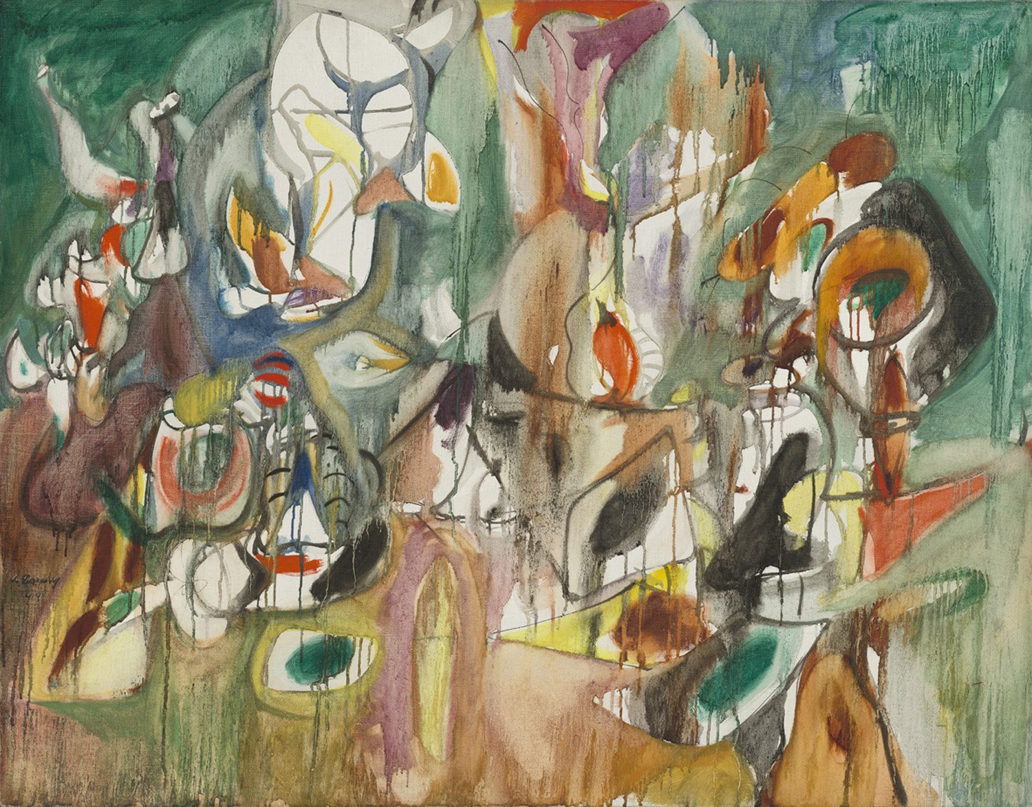 One Year the Milkweed, 1944, oil on canvas, National Gallery of Art, Washington, D.C. Ailsa Mellon Bruce Fund © 2018 The Estate of Arshile Gorky Artists Rights Society (ARS), Ne 1