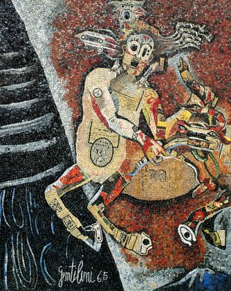 Museo Tamo. Franco Gentilini. Caco, il Centauro. Mosaico a tema dantesco, 1965