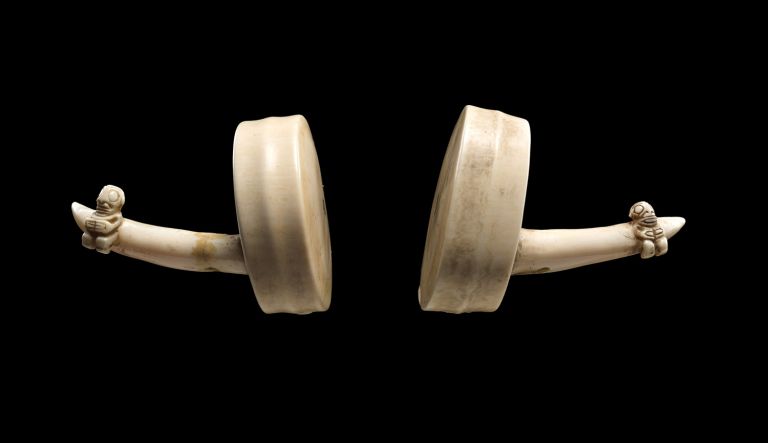 Ivory Ear Ornaments (Hakakai), Early 19th century, Marquesas Islands, Whale ivory, The Metropolitan Museum of Art, The Michael C. Rockefeller Memorial Collection, Bequest of Nelson A. Rockefeller, 1979