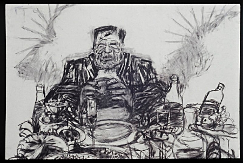 William Kentridge, soho eating (drawing from johannesburg, 2nd greatest city after paris), 1989, fonte artstack