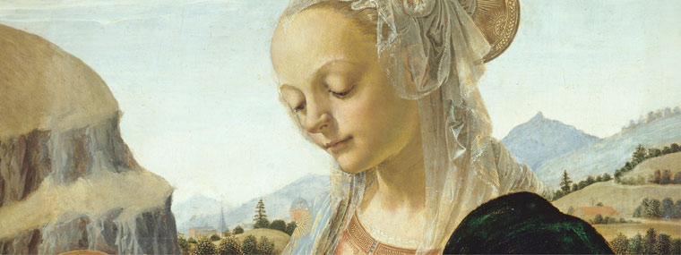 5 Andrea del Verocchio, Madonna col Bambino, dettaglio, 1475 ca., Gemäldegalerie der Staatlichen Museen zu Berlin.