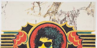 Archizoom Associati, Decoro “Dylan”, 1967, matita e pastello su carta applicata su cartoncino