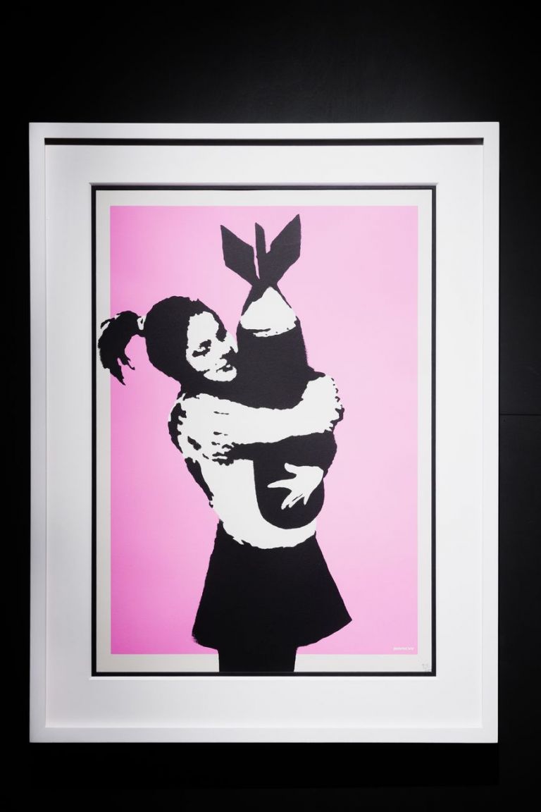 Banksy, Bomb Love. Courtesy Sold Out