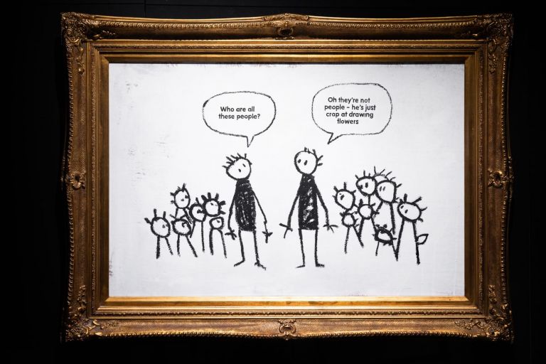 Banksy, Crap at Drawing Flowers. Courtesy Sold Out