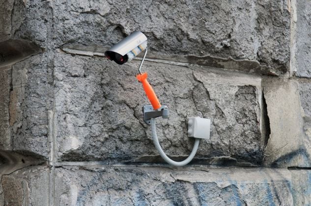 Biancoshock, Graffiti CCTV, Roma, 2018. Photo Carmelo Battaglia