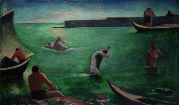 Carlo Carrà, I Nuotatori 1932. Augusto e Francesca Giovanardi Collection. Courtesy Palazzo Reale, Milano