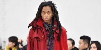 Chitose Abe per Sacai, autunno inverno 2019. Paris Fashion Week (dettaglio)