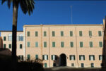 Cortile principale esistente, presentazione del progetto per il nuovo polo bibliotecario e culturale di Palazzo San Felice