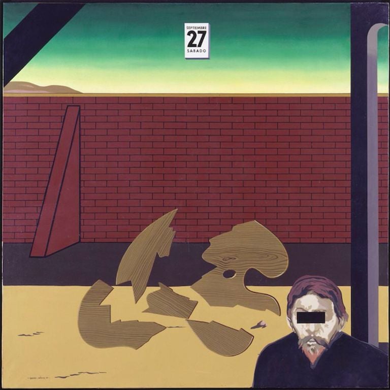 Equipo Crónica, Paredón 2, 1975. Museo Reina Sofía, Madrid (c) Equipo Crónica (Manolo Valdés), VEGAP, Madrid 2018