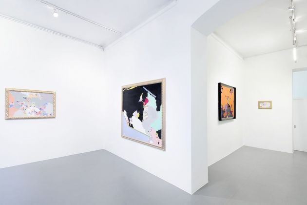 Fausta Squatriti, dalla serie La passeggiata di Buster Keaton, 1965, installation view at Galleria Bianconi, Milano 2019