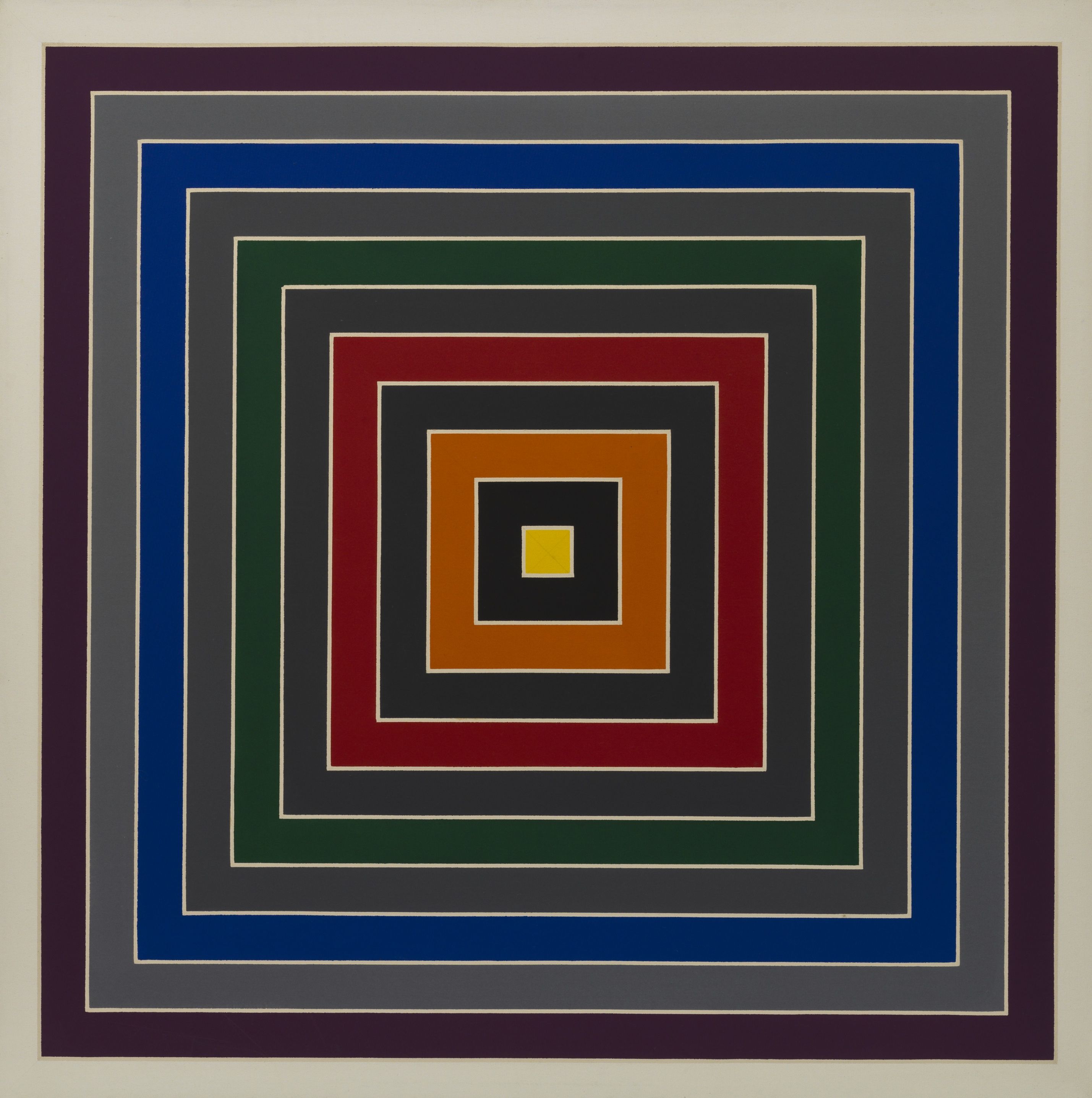 Frank Stella Miscuglio di grigio 1968-69 Olio su tela Fondazione Solomon R. Guggenheim, Collezione Hannelore B. e Rudolph B. Schulhof, lascito Hannelore B. Schulhof, 2012. / Solomon R. Guggenheim Foundation, New York, Hannelore B. and Rudolph B. Schulhof Collection, bequest of Hannelore B. Schulhof, 2012. © Frank Stella, by SIAE 2019