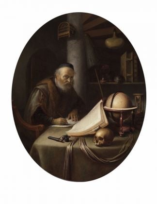 Gerrit Dou, Scholar Interrupted at His Writing, ca. 1635 © The Leiden Collection, New York