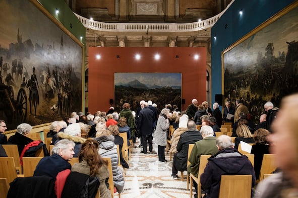 Museo Nazionale del Risorgimento di Torino, festa in onore di Ezio Gribaudo, ph. Andrea Guermani