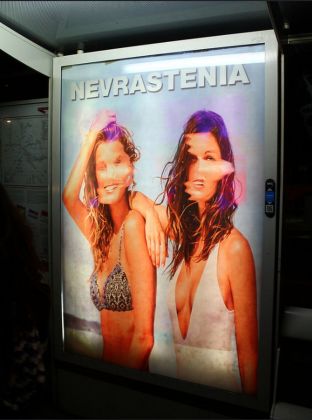 Hogre & Doublewhy, Nevrastenia, Poster installed in Rome, piazzale Preneste, 2017