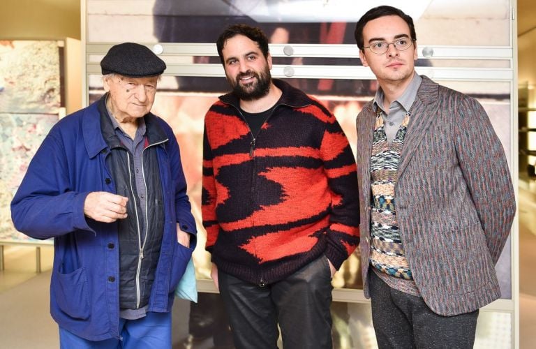 Jonas Mekas e Francesco Urbano Ragazzi, Missoni, New York 2017. Photo BFA