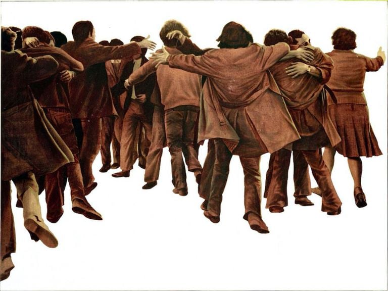Juan Genovés, El abrazo, 1976. Museo Reina Sofía, Madrid (c) Juan Genovés, VEGAP, Madrid 2018