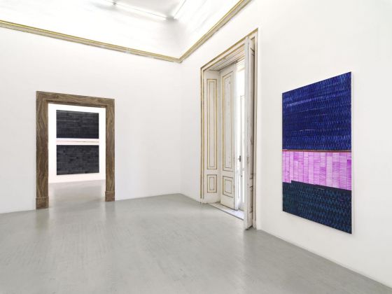 Juan Uslé. Pedramala. Installation view at Galleria Alfonso Artiaco, Napoli 2018. Courtesy Galleria Alfonso Artiaco, Napoli. Photo credit Luciano Romano