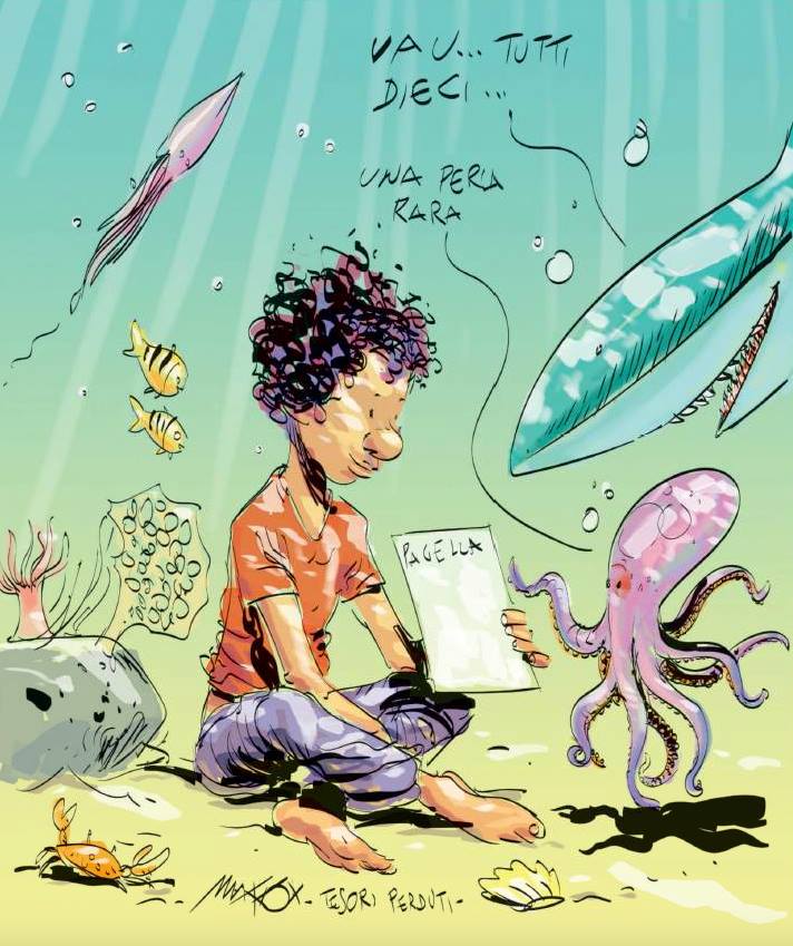 La vignetta di Makkox sul migrante ragazzino e la sua pagella