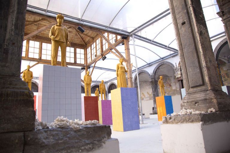 Liu Jianhua. Monumenti. Exhibition view at Made in Cloister, Napoli 2018. Photo Maurizio De Nisi