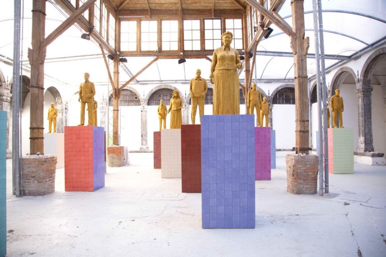 Liu Jianhua. Monumenti. Exhibition view at Made in Cloister, Napoli 2018. Photo Maurizio De Nisi