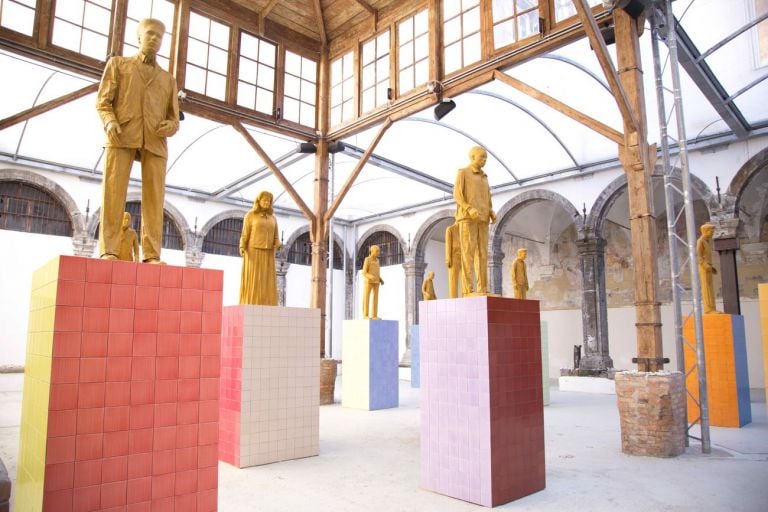 Liu Jianhua. Monumenti. Exhibition view at Made in Cloister, Napoli 2018. Photo Maurizio De Nisi