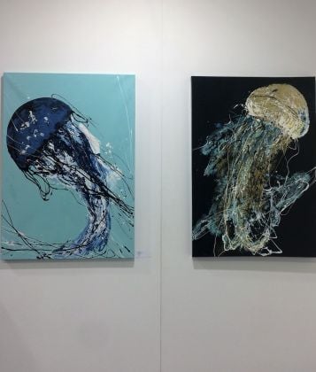 Margot, Blue Jelly Fish, Affordable Art Fair
