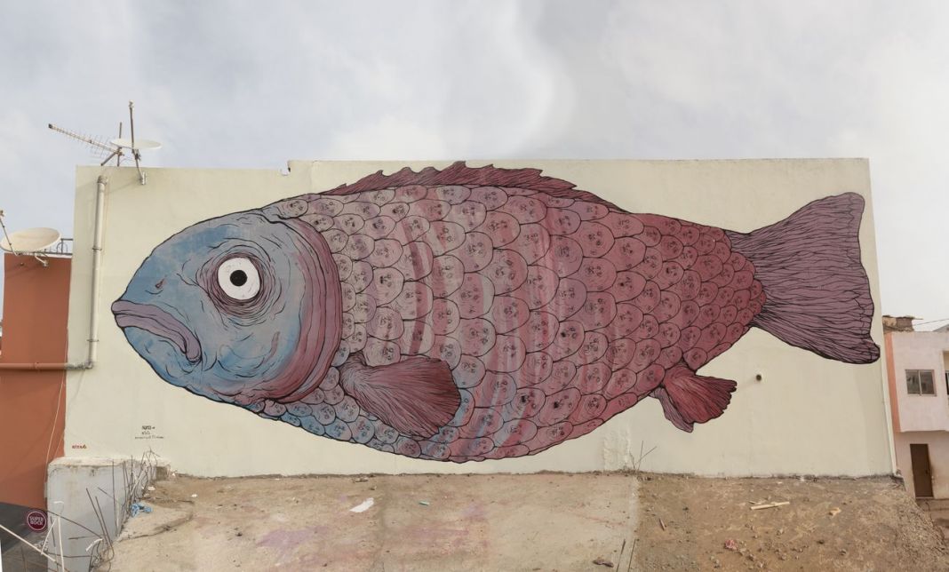 NemO's, Pesce Xalabas, Praia, Isola di Santiago 2018. Progetto in collaborazione con l'associazione capoverdiana Pelourinho e la ONG Africa 70